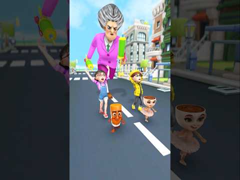 Scary chases Tung tung tung sahur Tani & Nick #artfamily #scaryteacher3d #nickandtani #familyfun