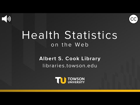 Find Health Statistics on the Web
