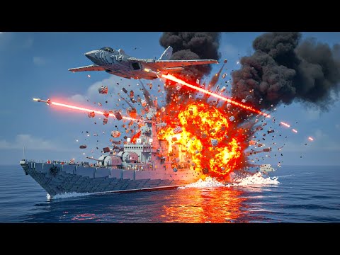 Warplanes vs Sovremenny Class Destroyer | Epic Sea Battle Destruction | Teardown