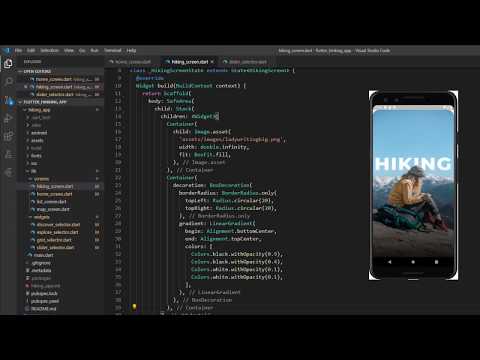 Flutter UI Hiking App - Flutter APP
