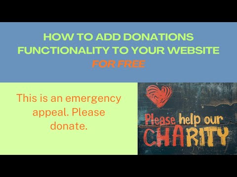 How to add donation to existing site