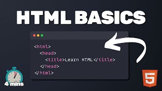 HTML Basics in 4 Minutes!