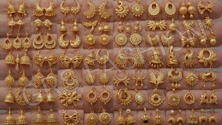 Trending Gold Earrings Tops | 1 Gram Daily Wear Earrings | Simple Gold Design Ideas | GRS Fashion