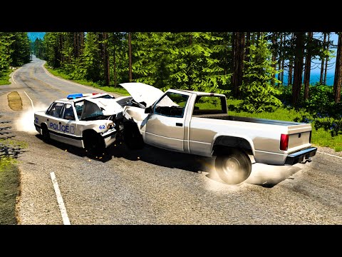 BeamNG Drive - Realistic Car Crashes #1