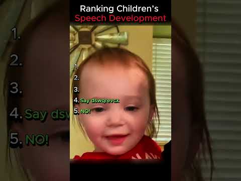 Ranking Children’s  Speech Development.2 #shorts #funny