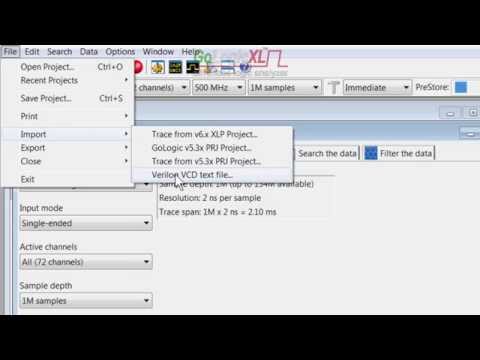 Logic Analyzer GoLogicXL: Import VCD (other #05)