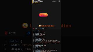 WOW! Create This Pro Unlock Button in 10s 🚀 | HTML CSS #catloverlife