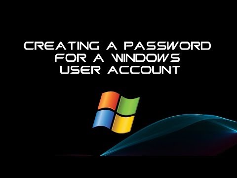 Creating a Password For a Windows User Account Tutorial