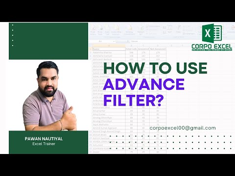 How to Use Advance Filter??