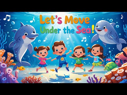 Ocean Movement Songs for Preschoolers 🌊 | Dance & Learn with Sea Creatures! 🐠🎶
