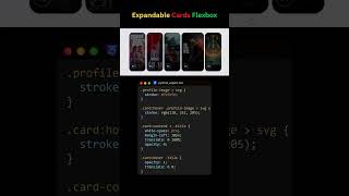Expandable Cards Flexbox: Netflix‑Style Hover Animation #coding #programming #flexbox #uiux #cards