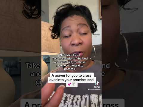 A prayer for you to cross over into your promise land 🕊️