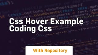 css hover example coding css
