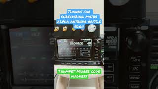 Morse Code Madness - Trumpet style #hamradio #antenna #pota #fun #parksontheair #trumpet