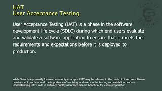 UAT - User Acceptance Testing