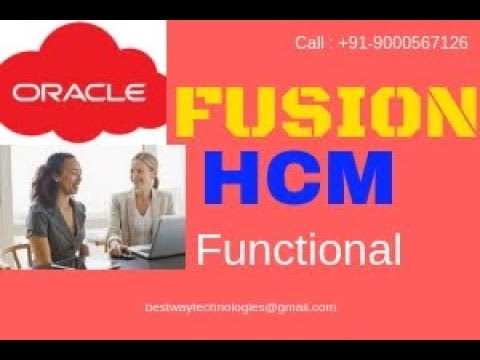 ORACLE Fusion HCM Training Videos | ORACLE Fusion HCM Online Training in Hyderabad | Bangalore
