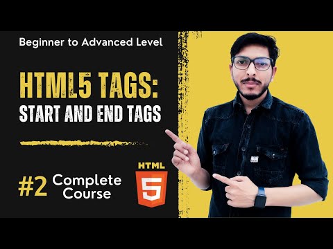 HTML tags and HTML elements: Part-2 What is html start and end tags hindi-urdu