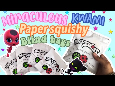 OPENING MIRACULOUS KWAMI PAPER SQUISHY BLIND BAGS!!
