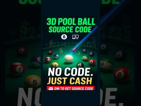 3D Pool Ball Game Source Code | Multiplayer-Ready Unity Project  #3dgamedevelopment  #mobilegamedev