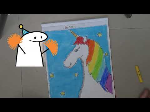 easy beautiful unicorn drawing and coloring step by step