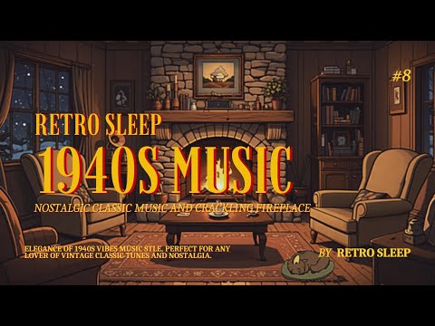 Nostalgic Classic Music 1940s Playing in Another Room at Winter House | Retro Sleep | #8