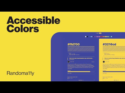 Accessible Color Palette Generator | Create Accessible Color Palettes for your Design | UX Design