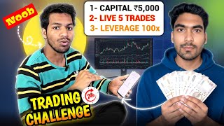 Can A Beginner Trade With 5000 🤫? | 1 Day Crypto Trading Challenge | Easy Way