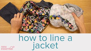 How to Line a Jacket - Bagging Out Tutorial