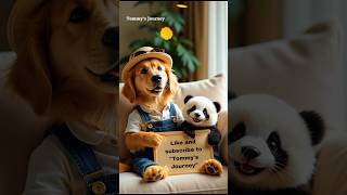 "Tommy & Panda’s Summer Rescue 🐶❤️🐼|☀️❄️"#aianimalstories#tommyjourney#animalrescue#aipetstories