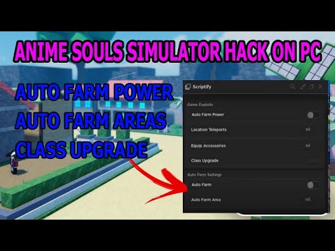 ANIME SOULS SIMULATOR | HACK/SCRIPT | AUTO FARM POWER , AUTO FARM AREAS AND MORE ON PC *PASTEBIN*