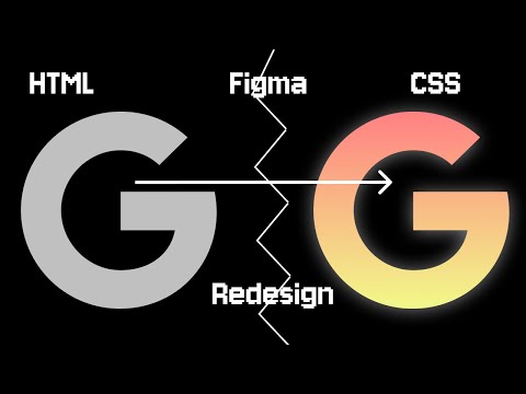 How to REDESIGN Google's Search Page using FIGMA, HTML and CSS for beginners