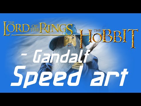 ✎ Lord of Rings & Hobbit - Gandalf | Speed art ✎HD