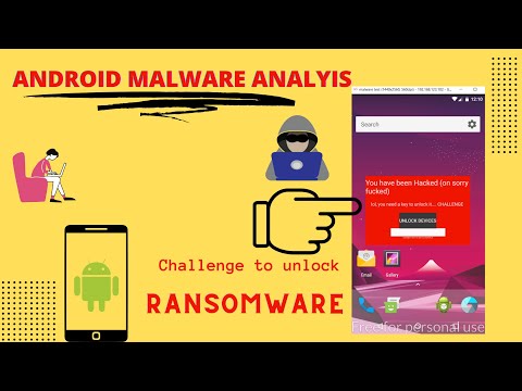Hacker #challenge to unlock screen | #androidmalware #ransomware
