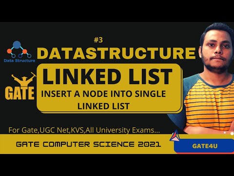 Insertion in Single Linked List | Data Structure | Gate Computer Science | Gate4U