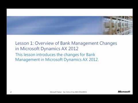 Microsoft Dynamics AX 2012 - Bank Management
