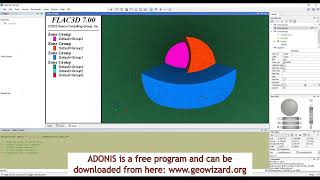 ADONIS: Extrude 2D Mesh to Create FLAC3D Zones
