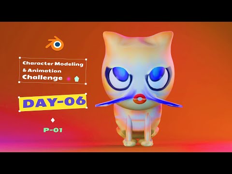 Unique Character Creation Challenge [DAY-06]: 3D Modeling & Animation in Blender #3d