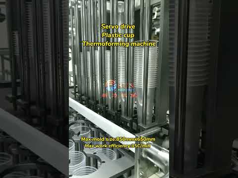Plastic cup thermoforming machine #thermoforming #cup