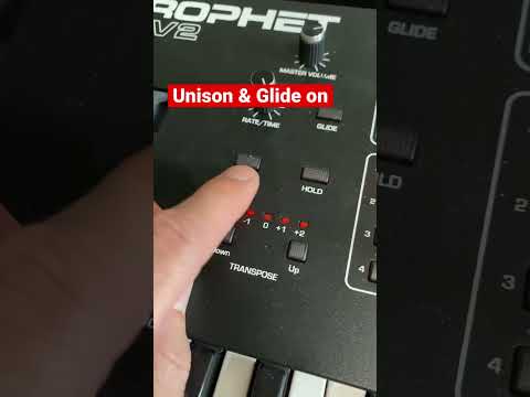 Sounddesign: Siren effect with the Prophet Rev2 Synth. Heavy Glide. #sounddesign #musicproduction