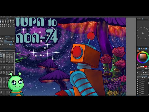 👽 Let's draw something! | Illustrating a Sci-Fi Robot in Photoshop + Rebelle | Part 6