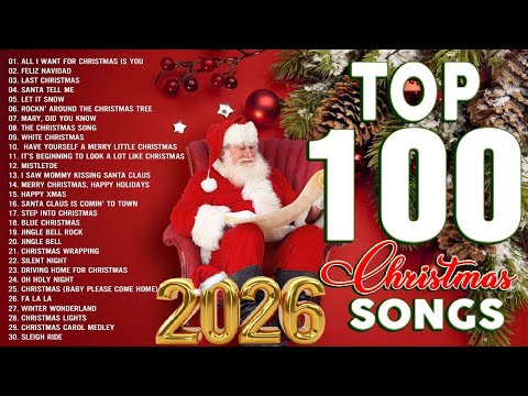 Top 100 Christmas Songs 2026🎅🏼Top Christmas Songs Playlist 2026⛄ Merry Christmas 2026