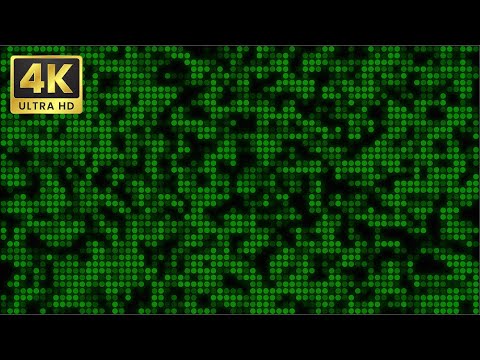 ✨ Motion Background | Green Circles Particles in 4K