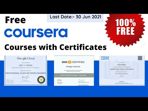 Coursera Free Courses with Certificates | How to get free courses on Coursera | Google Certified