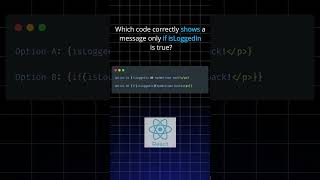 React Quiz: How Do You Render Conditionally? #React #FrontendChallenge #ReactQuiz #devforall