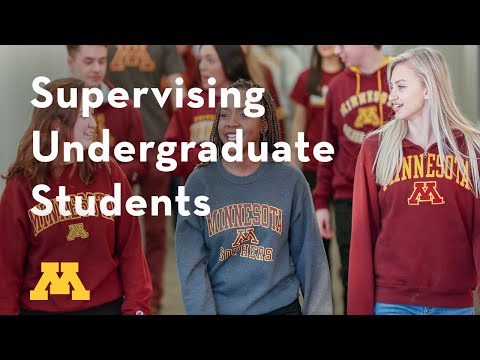 Supervisory Development: Supervising Undergraduate Students Webinar recording