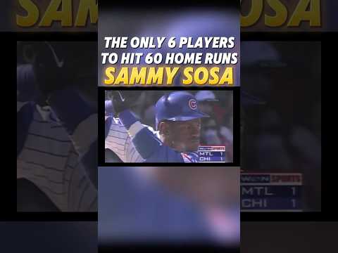 The 3rd Player to Ever Hit 60 Home Runs #baseball #mlb #homeruns #sammysosa