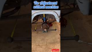 Toe In Toe Out Adjustment | Wheel alignment without machine #automobile #wheels #alignment #diy #car