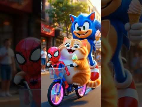 Big Surprise From Sonic🙀 Cat Broke His Spider Man  Toy😭#shorts #cat #catcartoon #catvideos #kitten