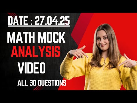 Mini math mock 27.04. 2025 . All 30 Questions provided.