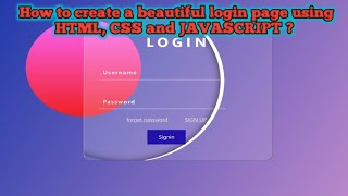 Unlock Web Design Mastery: Here's How to Create the Perfect Login Page!